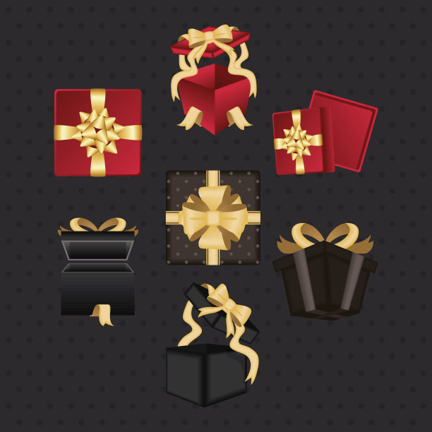 七件礼物代表图标图片下载