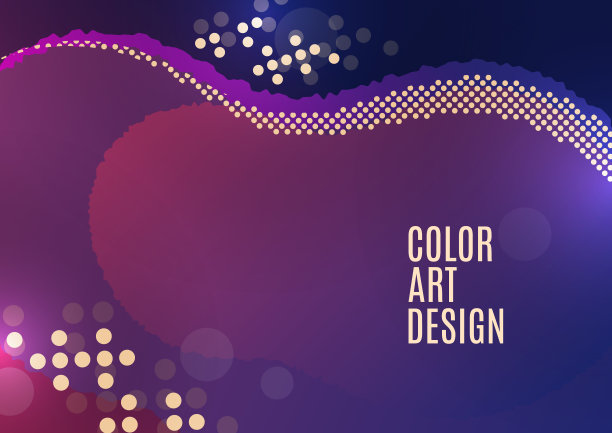 抽象的动态组成的重叠圆形形状和点。时尚的艺术封面，海报，网页，网页，社会，媒体，公告，贺卡。向量图片下载