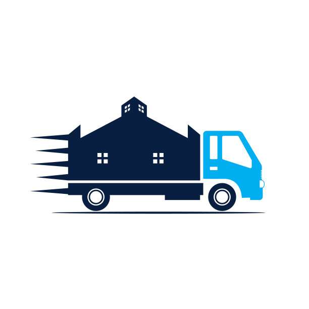 搬家矢量标志设计。图片下载