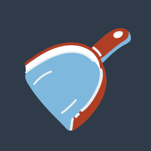 簸箕在黑暗背景上的矢量插图。图片下载