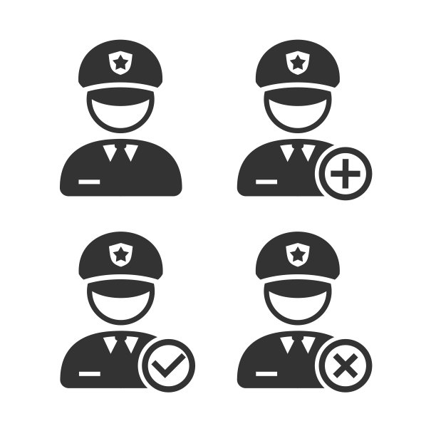 警察用户图标：警官头像图片下载