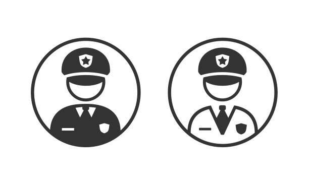 警察用户图标，警官头像图片下载
