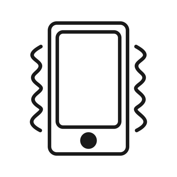 智能手机振动。手机静音模式图标。图片下载