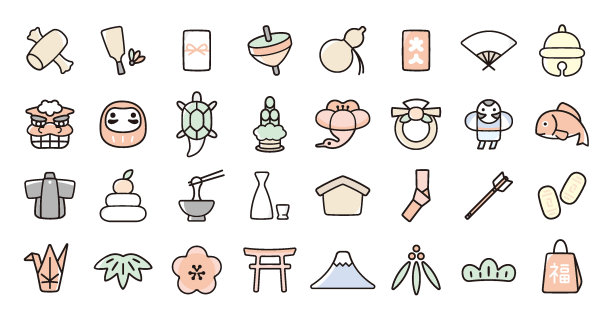 日本新年图标图片下载