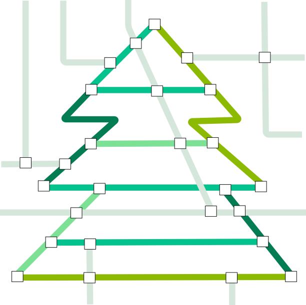 圣诞节地铁地图图片下载