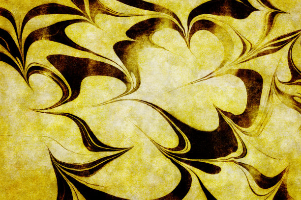 日本黑黄石纹纸抽象，自然纹理背景，水墨艺术，老虎图案，新年插图图片下载