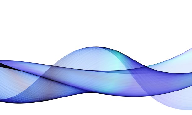 白色背景上的抽象彩色波浪图片下载