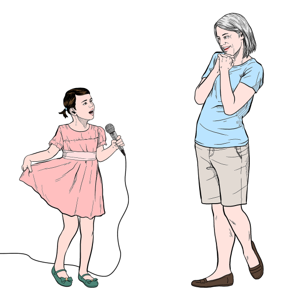 给奶奶唱歌重阳节关爱老人图片下载