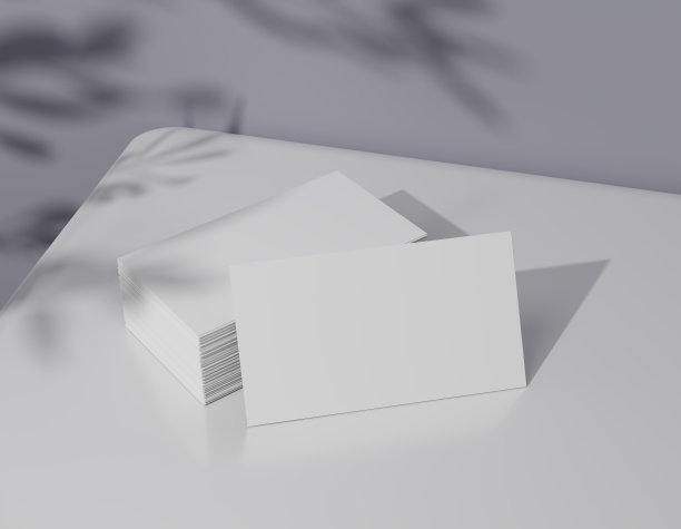 空白的白色商务名片图片下载