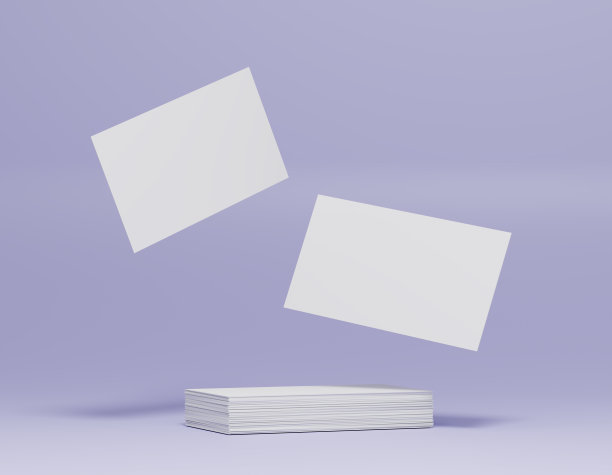 空白的白色商务名片图片下载