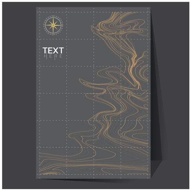 地形海报与梯度网格图片下载