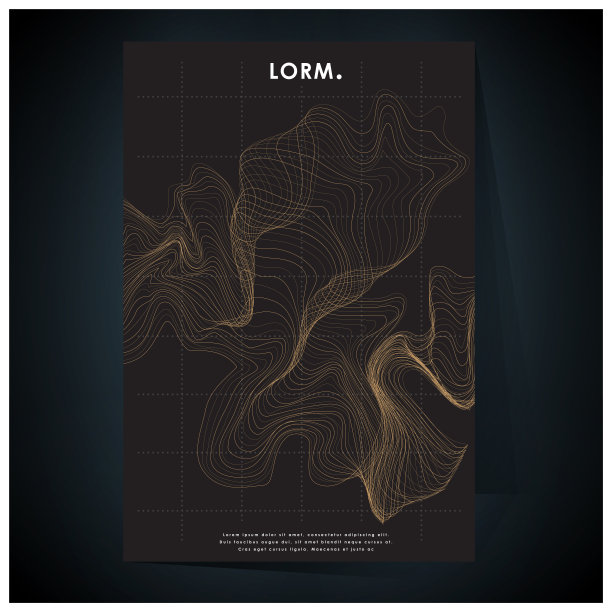 地形海报与梯度网格图片下载