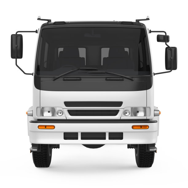 半挂车卡车孤立图片下载