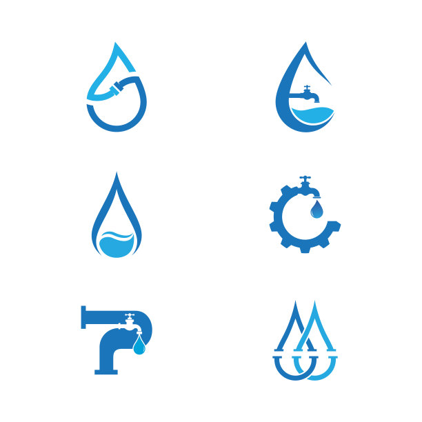 水管logo矢量图标设计插画图片下载