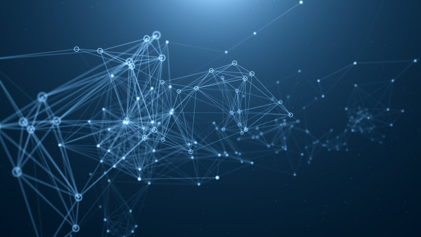 摘要蓝色数字数据网络连接图片下载