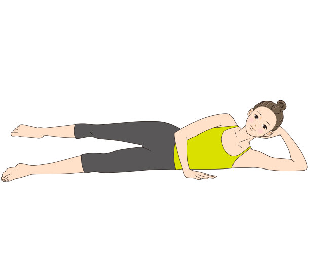 普拉提，姿势演示，前后侧踢图片下载