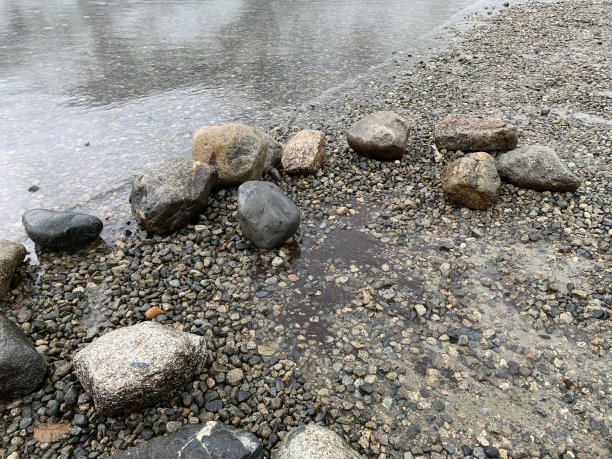 河水和石头的库存照片图片下载