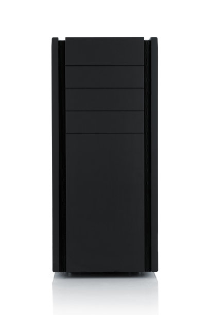 黑色pc塔上的白色图片下载