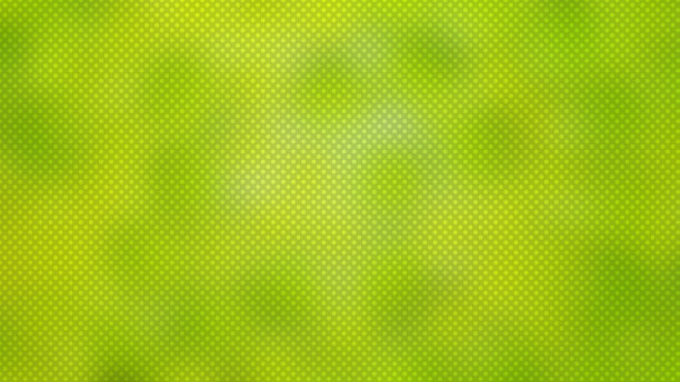 抽象的圆圈图案在鲜艳的绿色背景上。数字几何风格。马赛克。优雅的设计网站布局，海报，横幅。图片下载