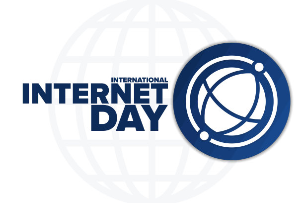 国际互联网的一天。节日的概念。模板背景，旗帜，卡片，海报与文字题词。向量EPS10插图。图片下载