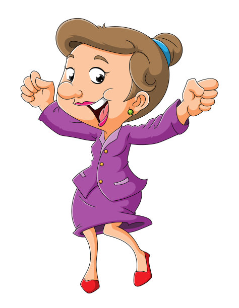 带着快乐表情的女人图片下载