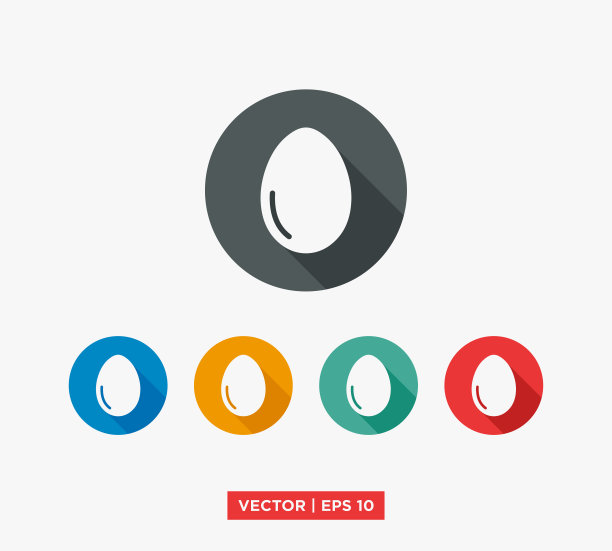 鸡蛋图标矢量插图设计编辑可调整大小EPS 10图片下载