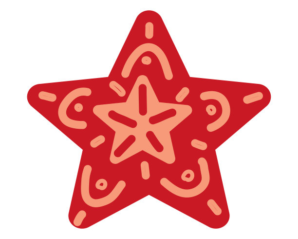 圣诞舞会，明星复古，复古装饰。象征新年快乐，圣诞节节日庆祝。矢量插图卡通平面风格图片下载