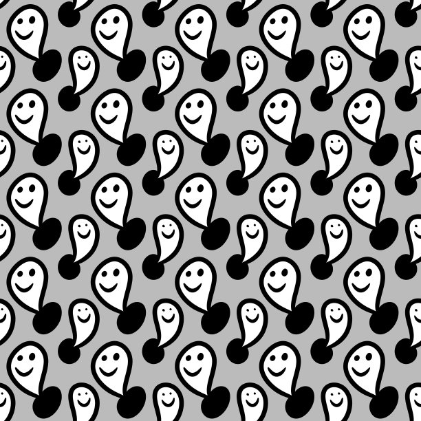 无缝图案的可爱怪兽卡通图片下载