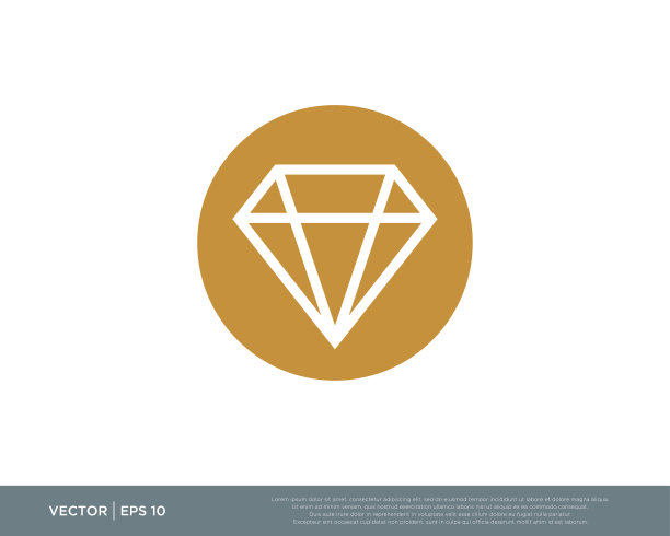 钻石，宝石，宝石图标矢量插图设计编辑可调整大小EPS 10图片下载