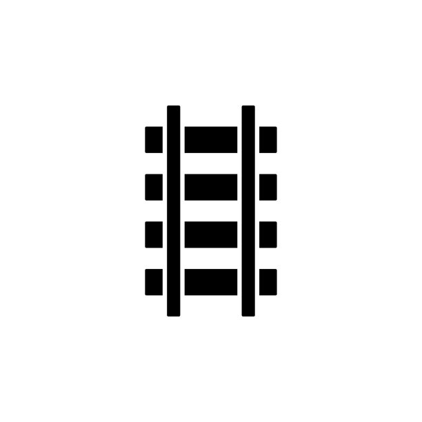 铁路轨道图标，铁路矢量，轨道插图图片下载