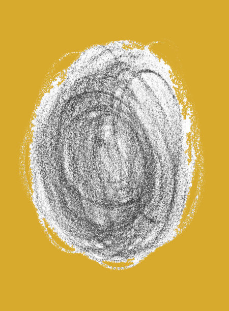 金橘色铅笔画背景。时髦的拼贴艺术。图片下载