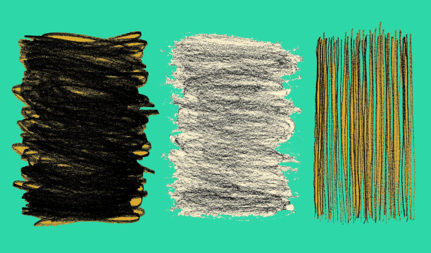 彩色铅笔画纹理背景。抽象波普艺术插图。图片下载