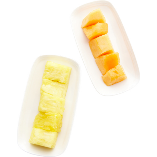 美味的菠萝和哈密瓜图片下载