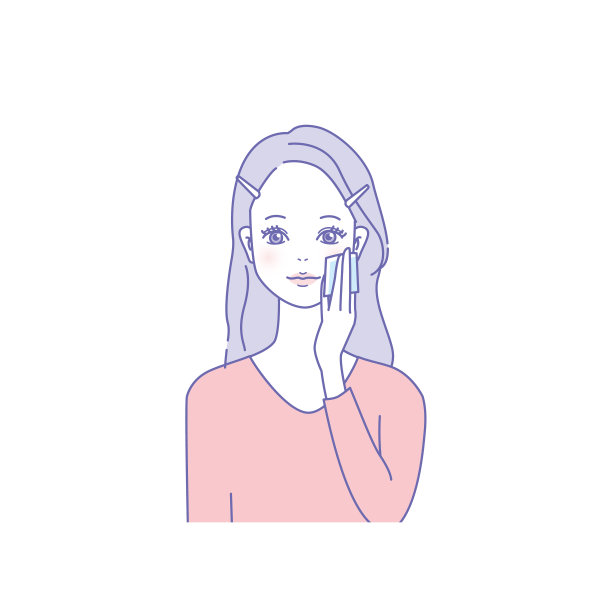 卸妆的女人用润肤霜图片下载