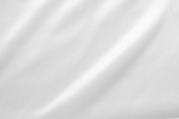 抽象的白色织物与软波纹理背景图片下载