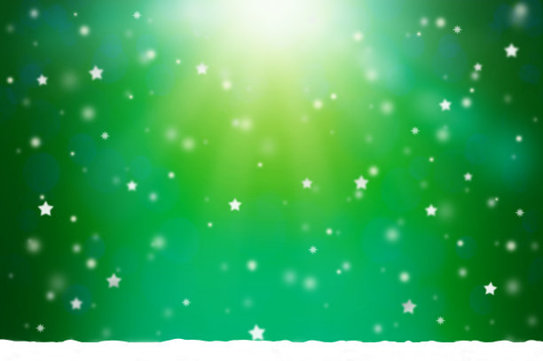 这是下雪，闪烁模糊的星星和明亮的背景插图图片下载