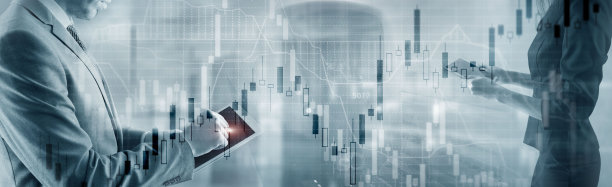 股市图表。抽象背景介绍图片下载