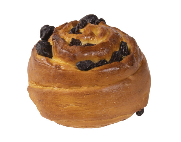面包蜗牛，孤立在白色背景上图片下载