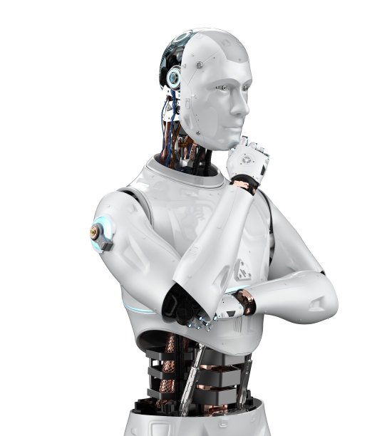 人工智能机器人进行计算或分析图片下载