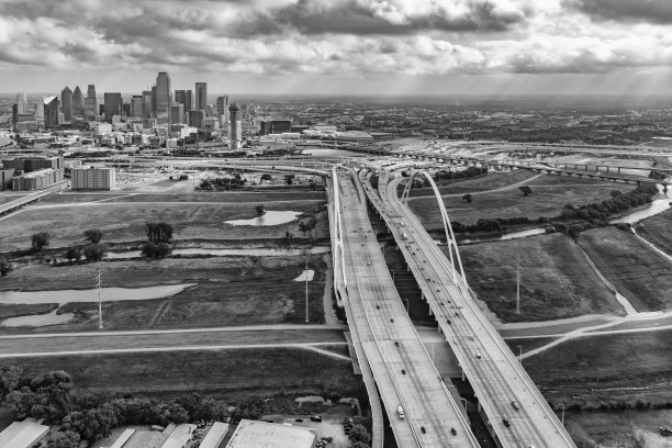 达拉斯天际线空中图片下载