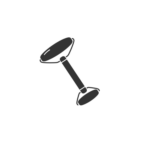 玉按摩软玉石英滚轮图标插图。向量图片下载