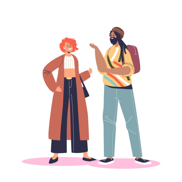 快乐微笑的跨国夫妇朋友聊天。年轻的多种族的人交谈图片下载