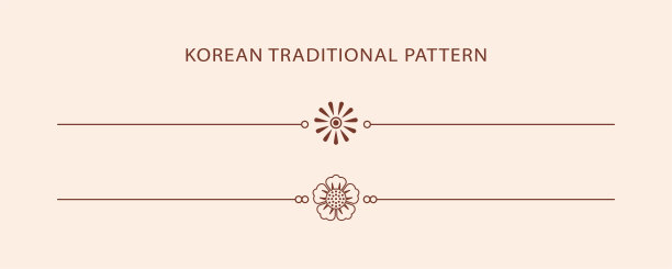 韩国传统的线条图案。亚洲风格。中国文化。矢量抽象图形插图。韩国、中国的象征图片下载