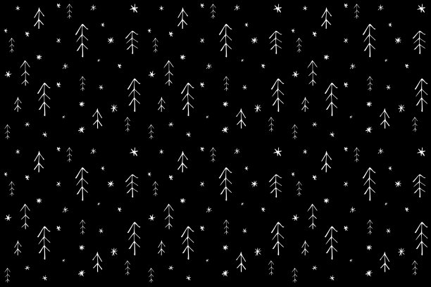 无缝模式与圣诞树在斯堪的纳维亚风格图片下载