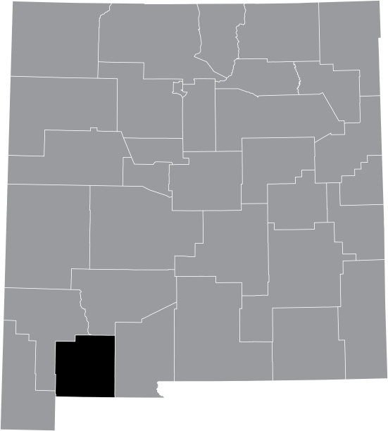 美国新墨西哥州卢纳县位置图图片下载