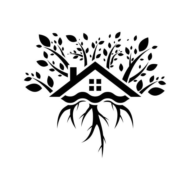 有树的房地产图片下载