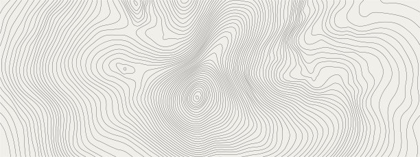 黑色对白色等高线矢量地形程式化的线的高度。图片下载