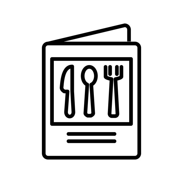 餐厅图标矢量设计模板插图图片下载