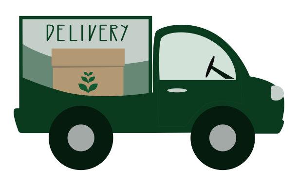 有机食品。网上订购和食品或产品快递概念。图片下载