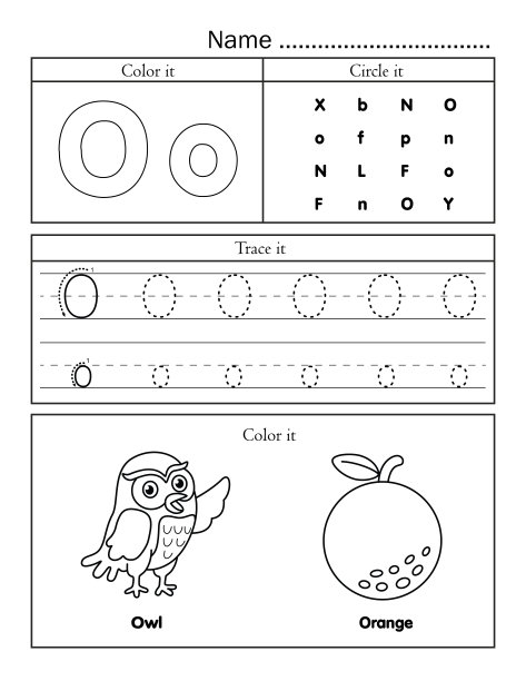 英文字母描线打印工作表与可爱的图片为词汇学习着色。为学前班和幼儿园的学生和老师提供基本的写作练习。图片下载